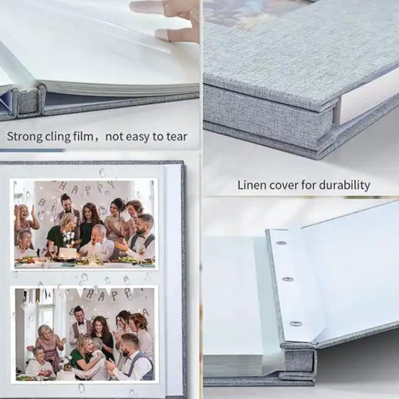 2024 New Design Customized Photo Album Linen Cover Suitable for Baby Wedding Family Album